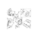 Roper RGD4640YQ3 bulkhead parts diagram