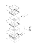 Refrigerator shelf parts