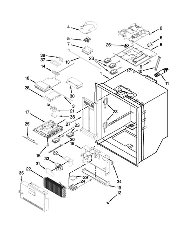 Refrigerator liner parts