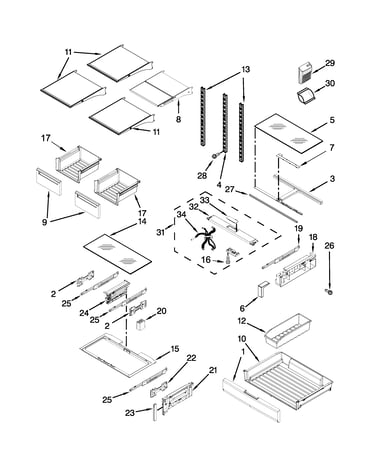 Shelf parts