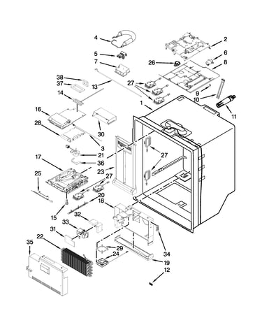 Refrigerator liner parts