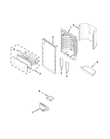 Dispenser front parts