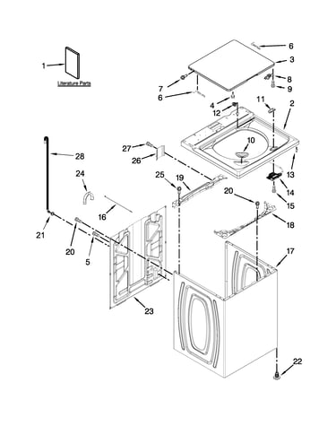 Top and cabinet parts