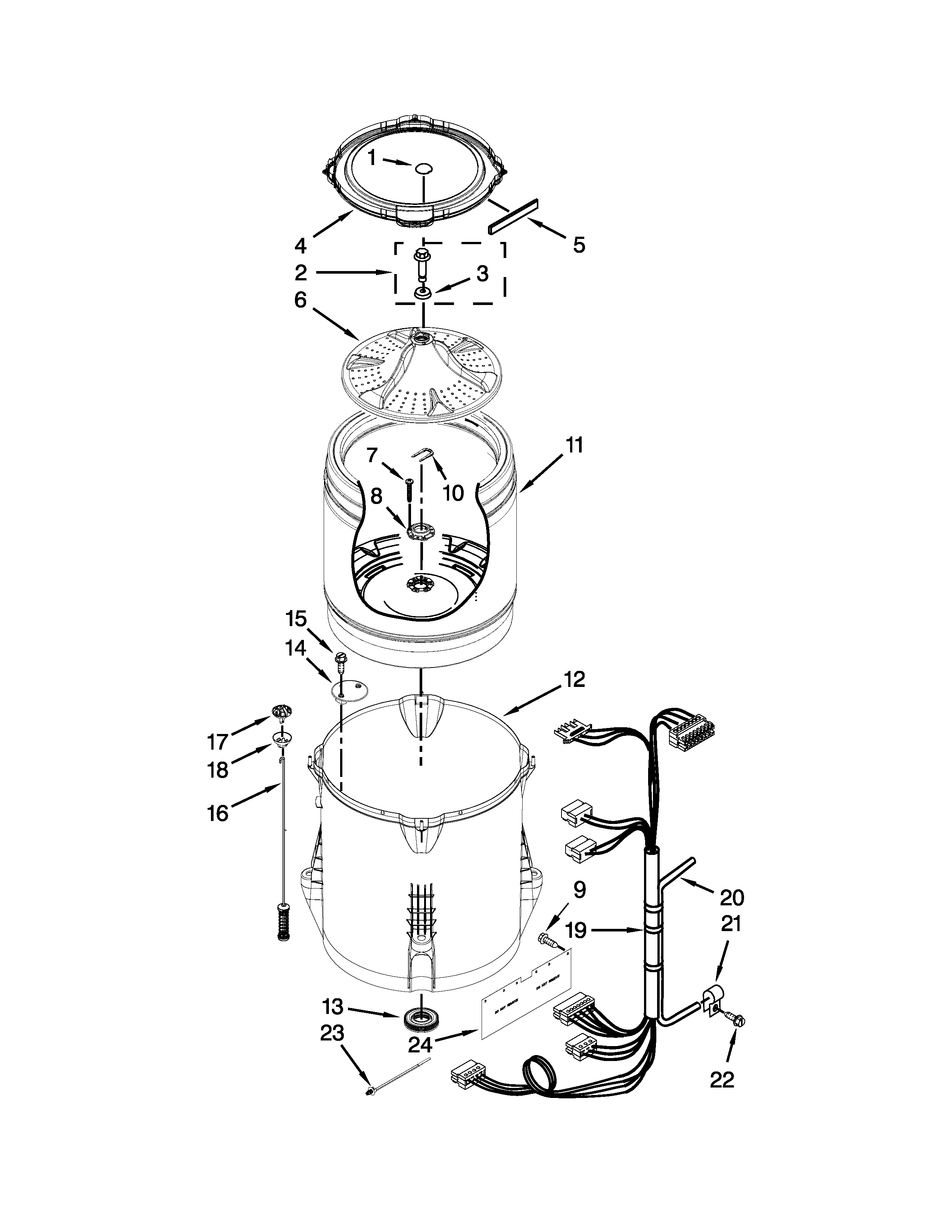 Basket and tub parts