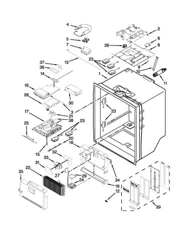 Refrigerator liner parts