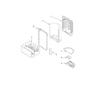 Whirlpool WRF989SDAW03 dispenser front parts diagram