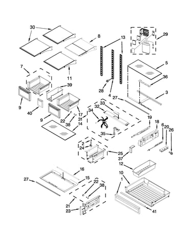 Shelf parts
