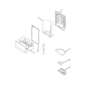 Whirlpool WRF991BOOM01 dispenser front parts diagram