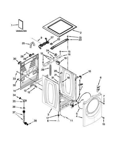 Top and cabinet parts