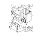 Whirlpool 4KWED4900BW1 cabinet parts diagram
