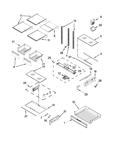 Shelf parts