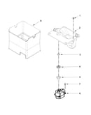 Motor and ice container parts
