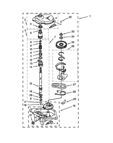 Gearcase parts