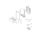 Whirlpool WRX988SIBE01 dispenser front parts diagram