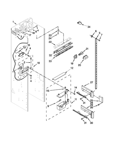 Refrigerator liner parts