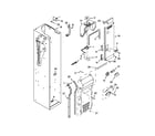 KitchenAid KSSO42FTX18 freezer liner and air flow parts diagram