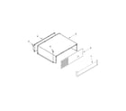 KitchenAid KSSO42FTX18 top grille and unit cover parts diagram