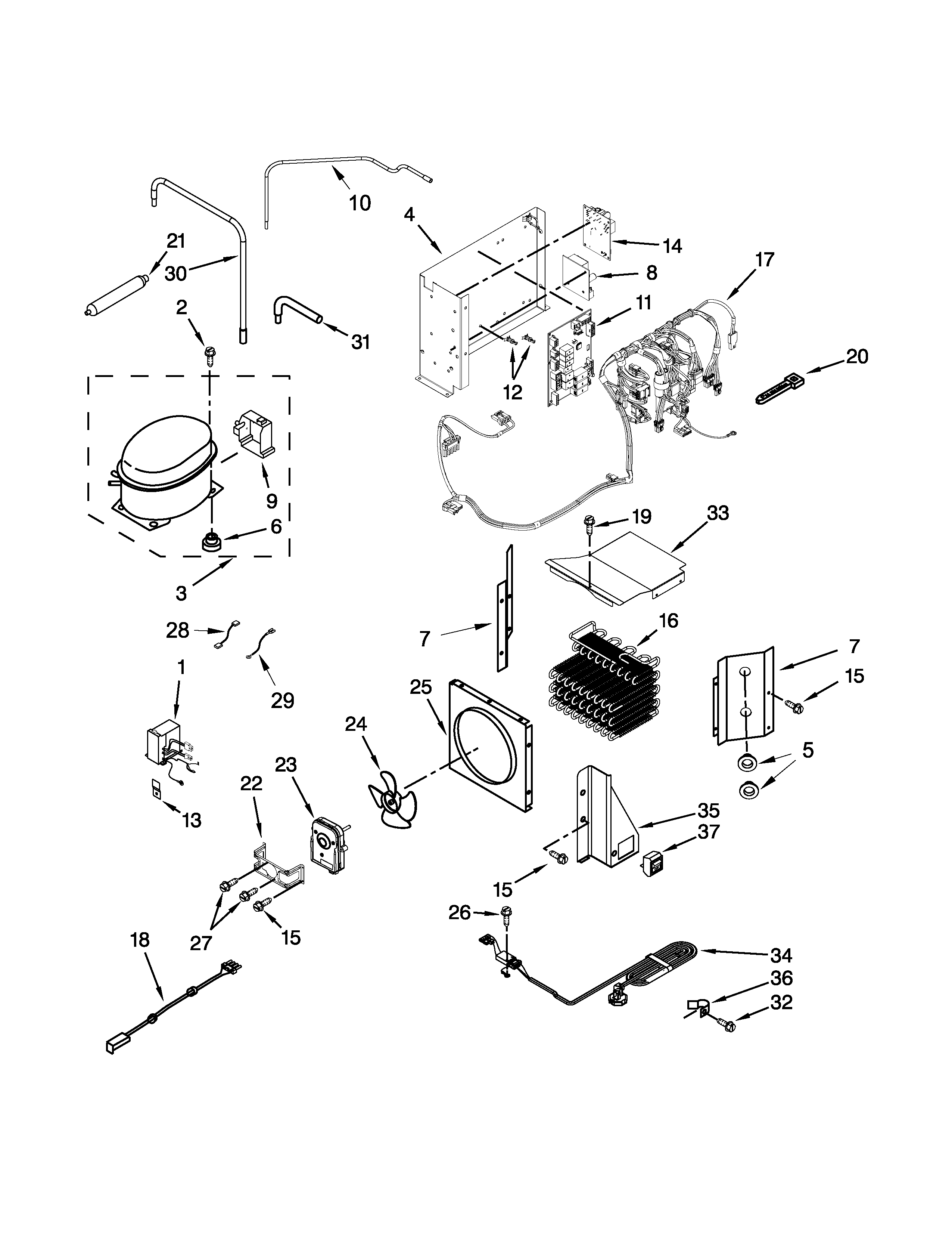 Upper unit parts