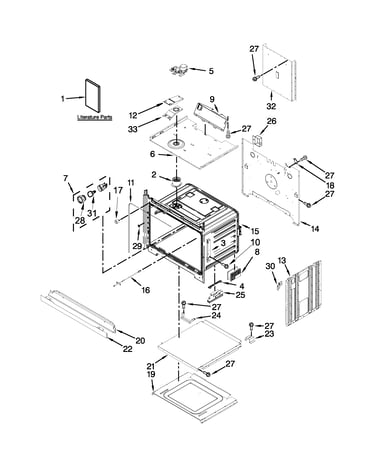 Lower oven parts