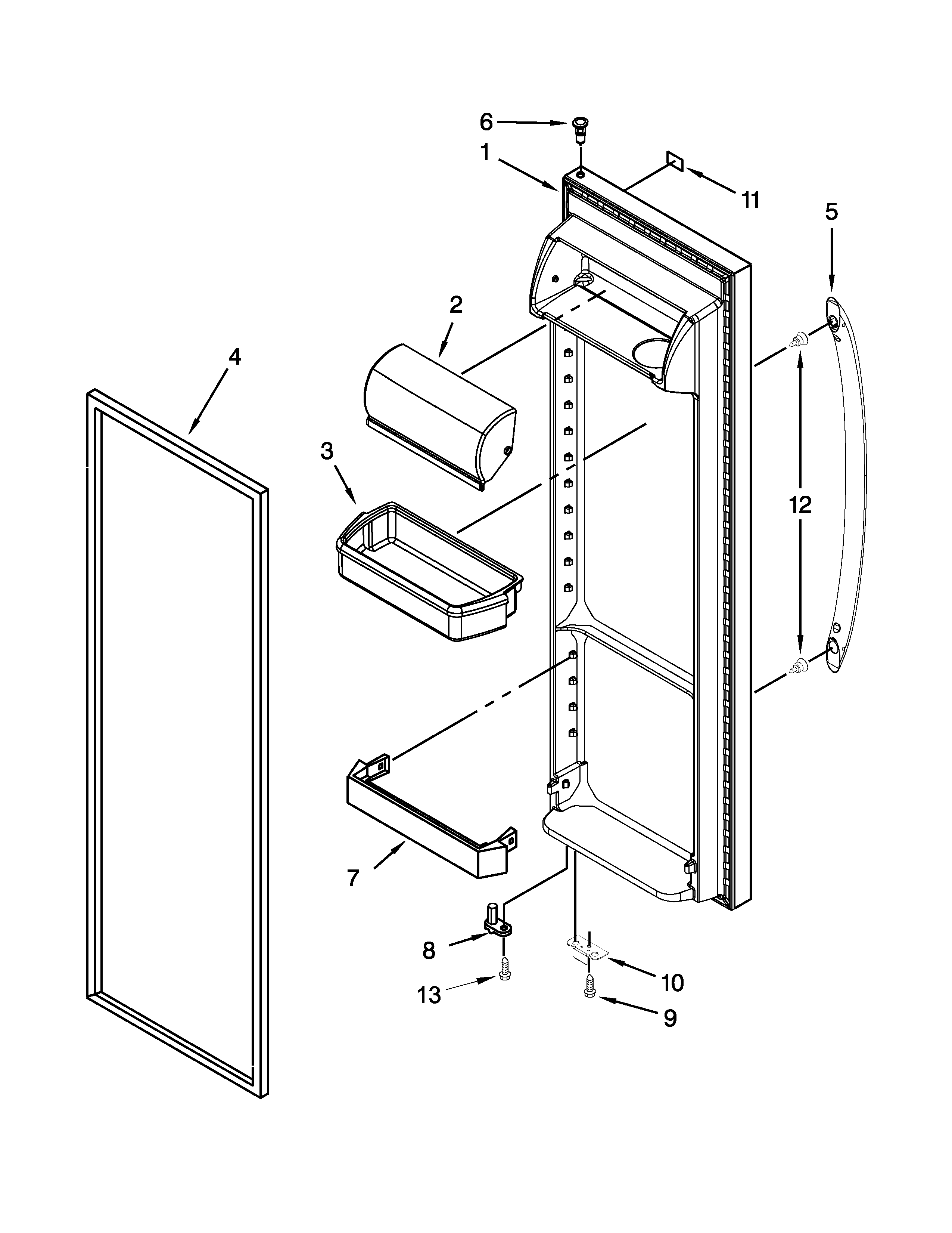 REFRIGERATOR DOOR PARTS