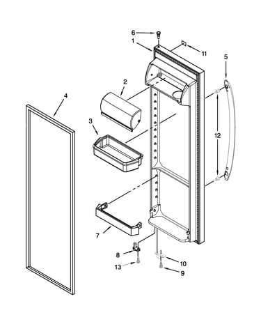 Refrigerator door parts