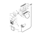 Whirlpool 5WRS22FDBF02 icemaker parts diagram