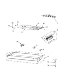 Burner box, gas valves and switch parts