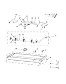 Burner box, gas valves and switch parts