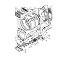 Maytag MGT3800XW3 dryer bulkhead parts diagram