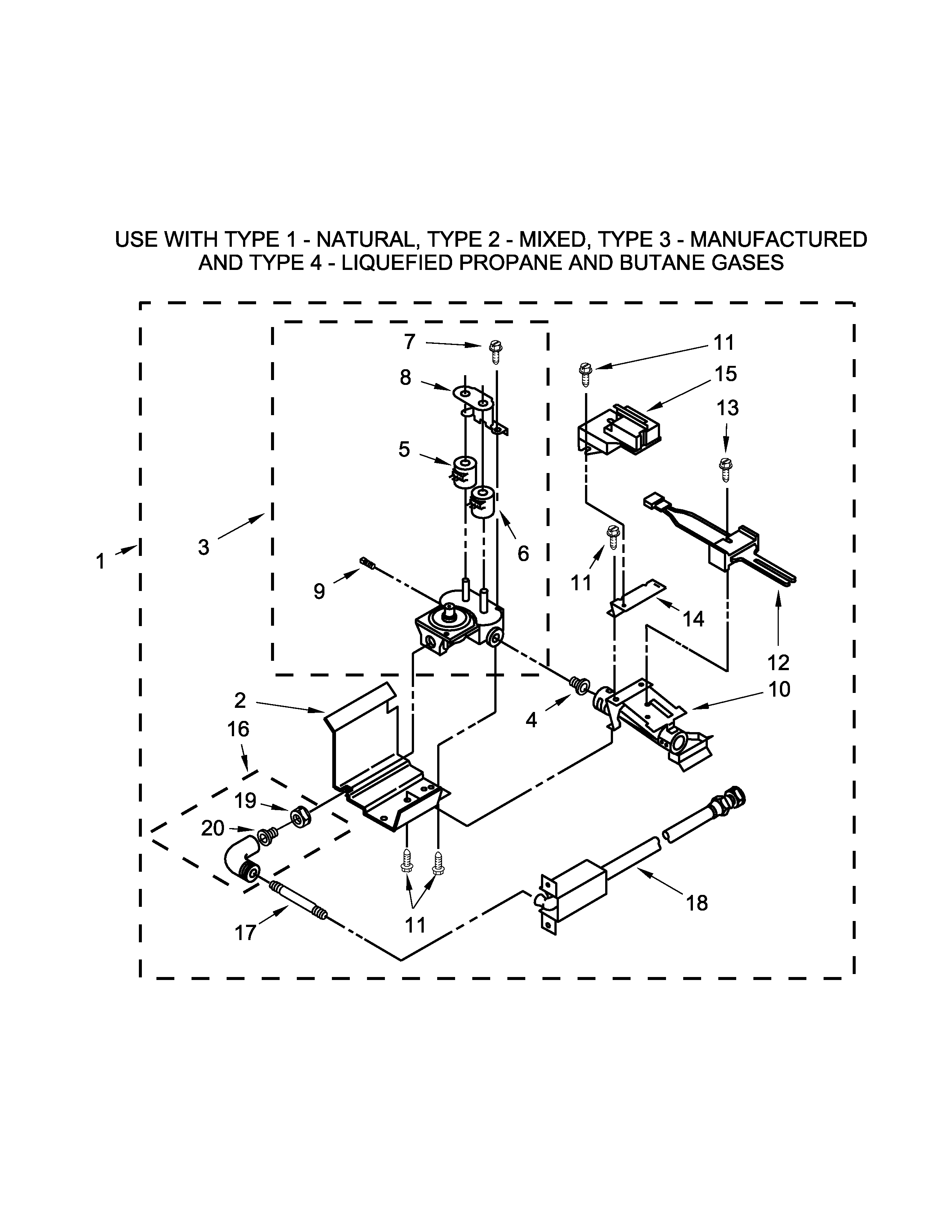 3402855 burner assembly