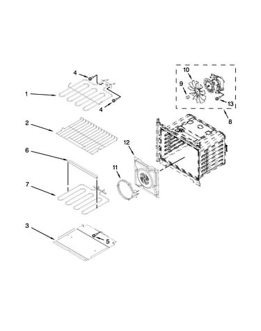 Internal oven parts