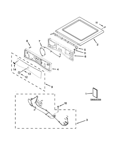 Top and console parts