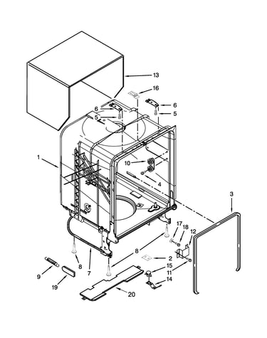 Tub and frame parts
