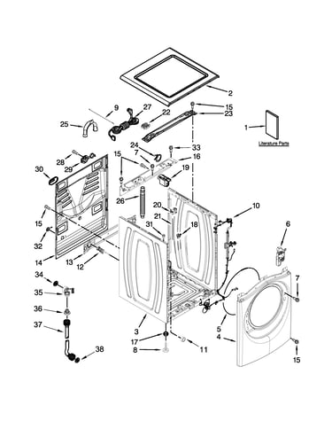 Top and cabinet parts