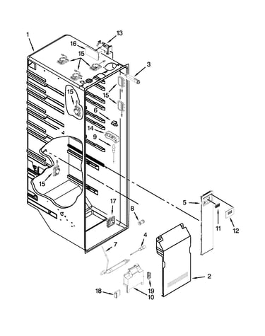 Refrigerator liner parts