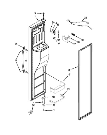 Freezer door parts