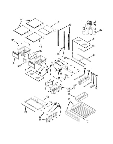 Shelf parts