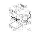 Whirlpool CED9050AW0 top and console parts diagram