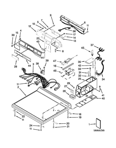 Top and console parts