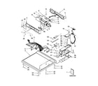 Whirlpool CGD9050AW0 top and console parts diagram