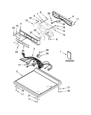 Top and console parts