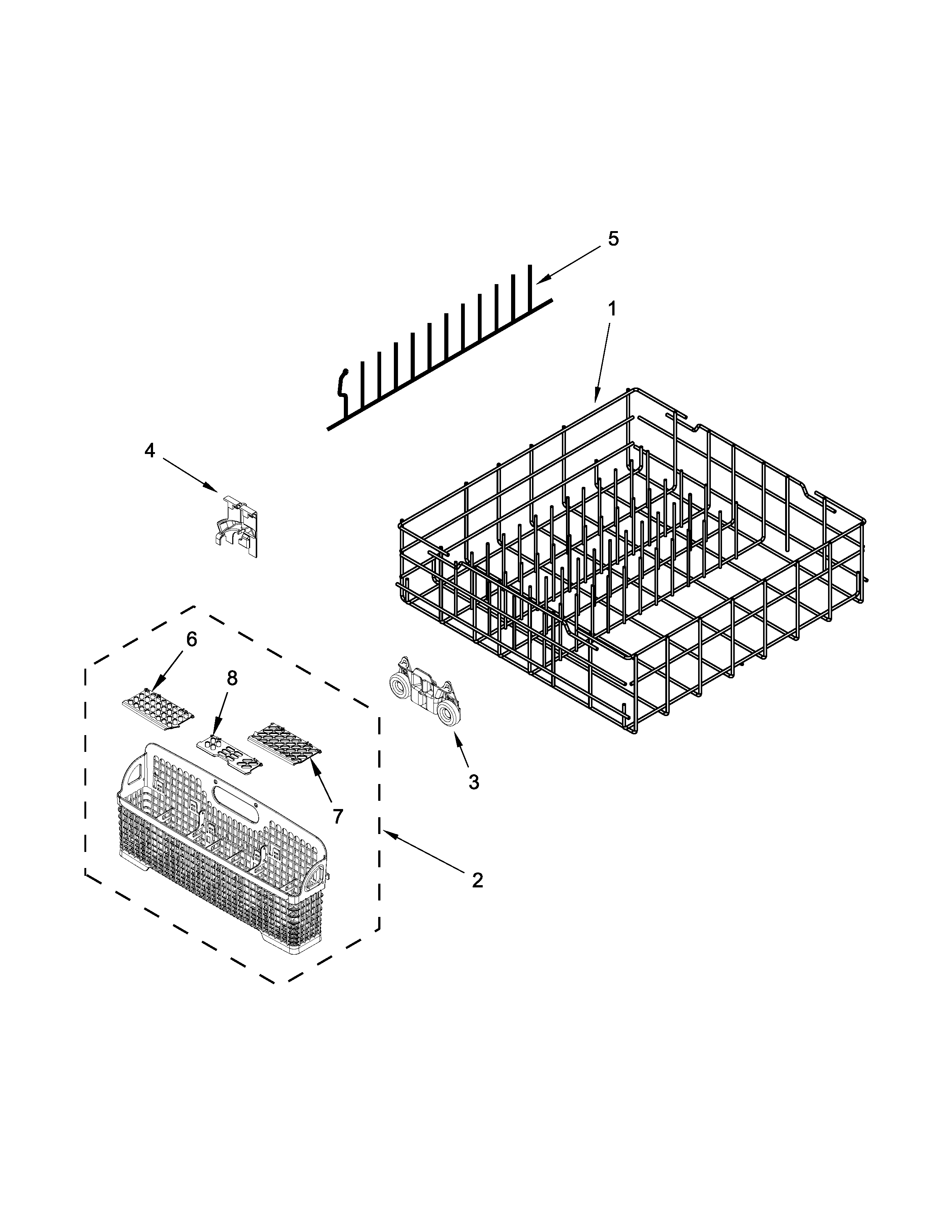 LOWER RACK PARTS