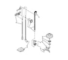 Ikea IUD8555DX0 fill, drain and overfill parts diagram
