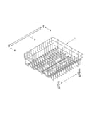 Upper rack and track parts