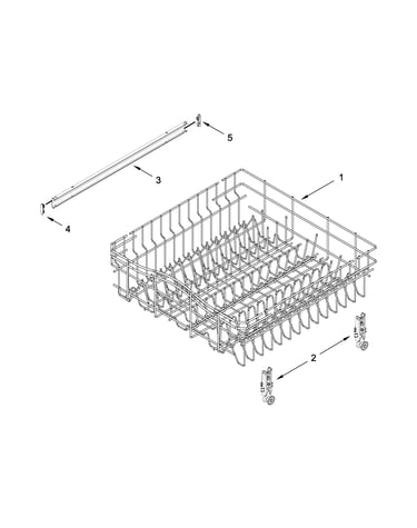 Upper rack and track parts
