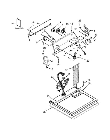 Top and console parts