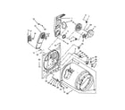 Whirlpool 7EWED1730YW2 bulkhead parts diagram