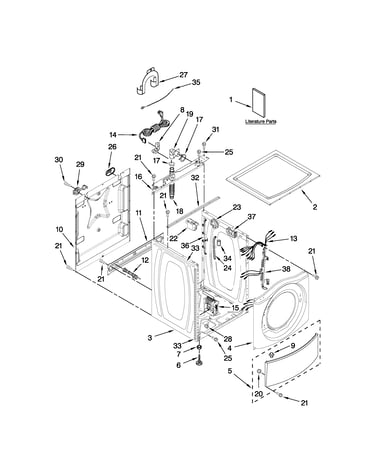 Top and cabinet parts