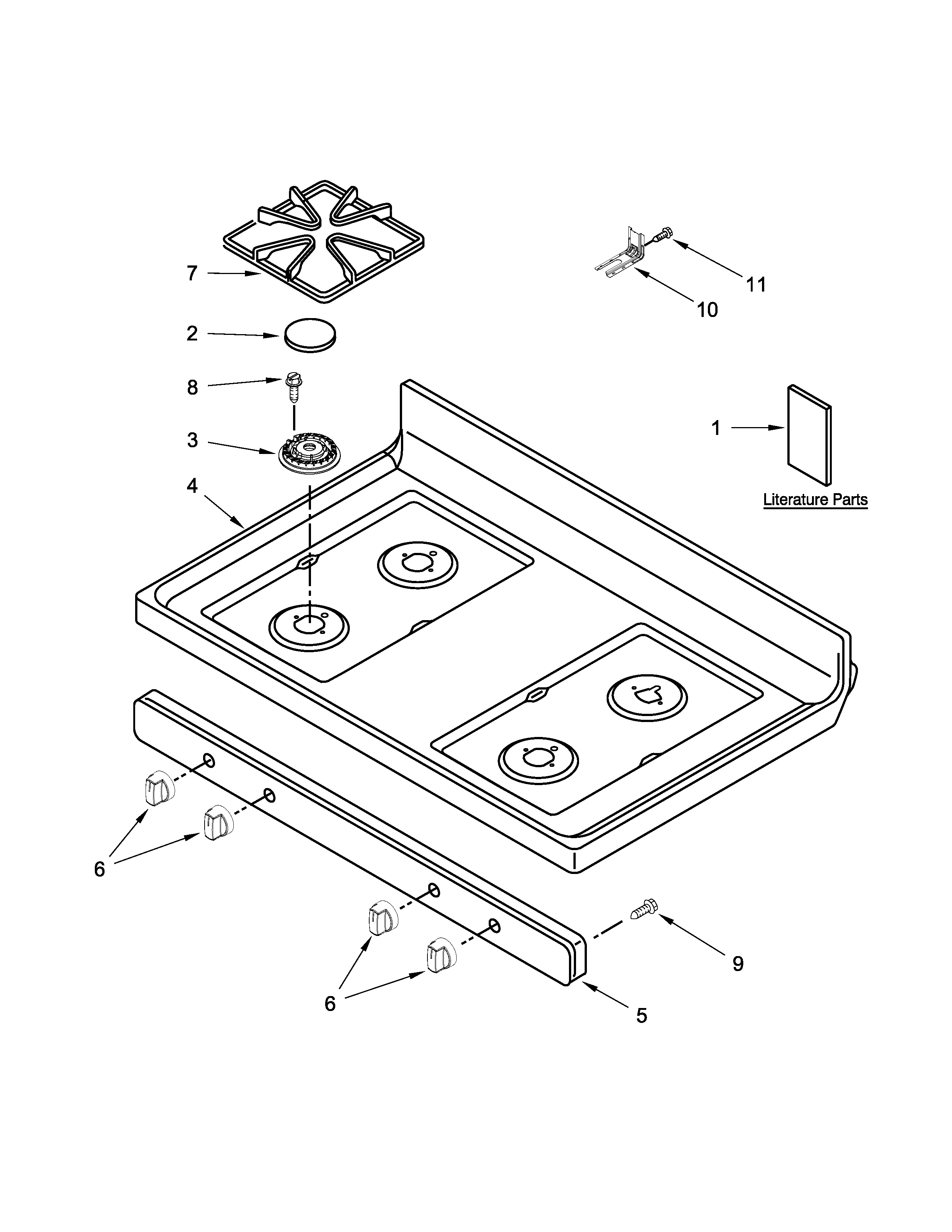 COOKTOP PARTS