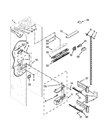 Refrigerator liner parts